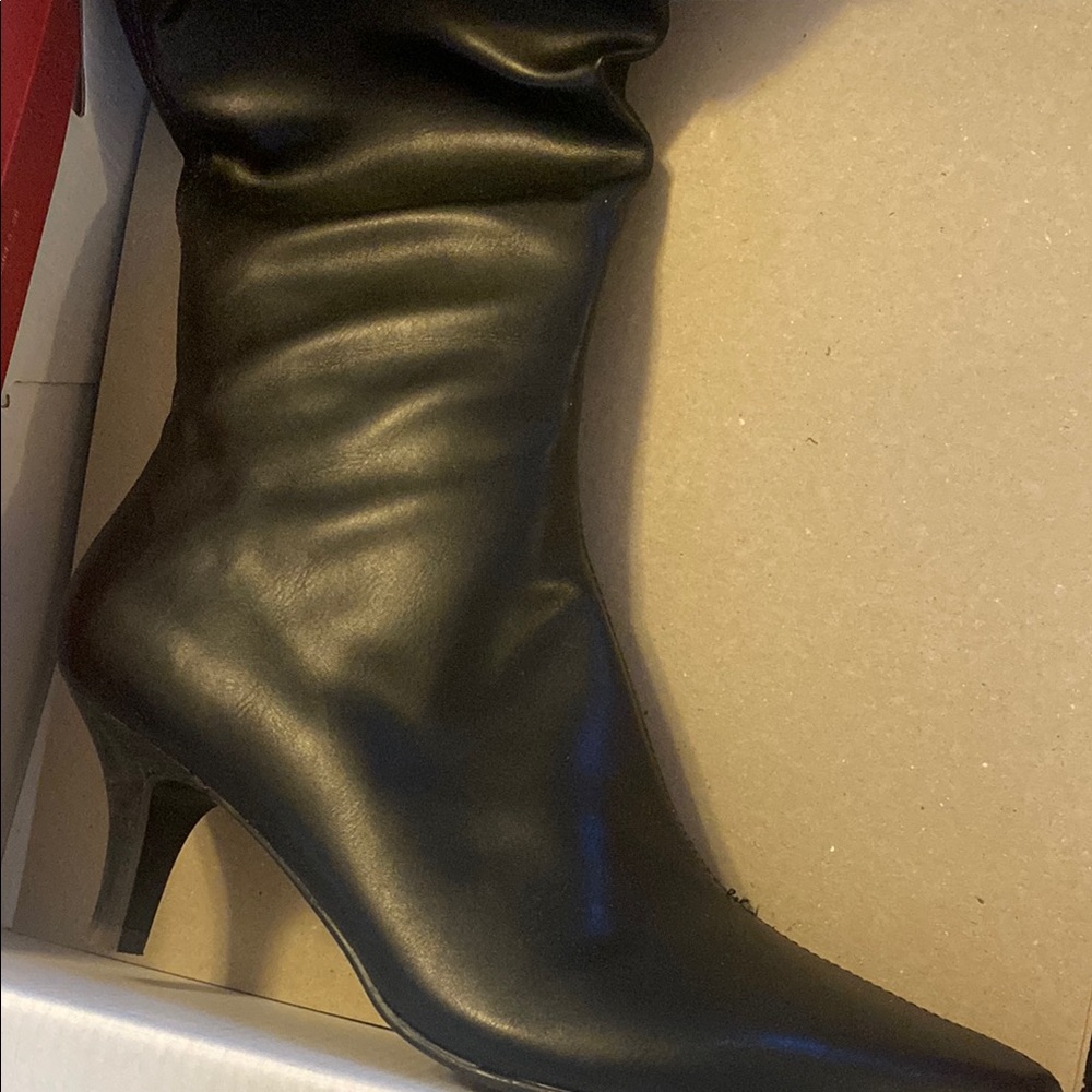 Black Leather Women's Boots